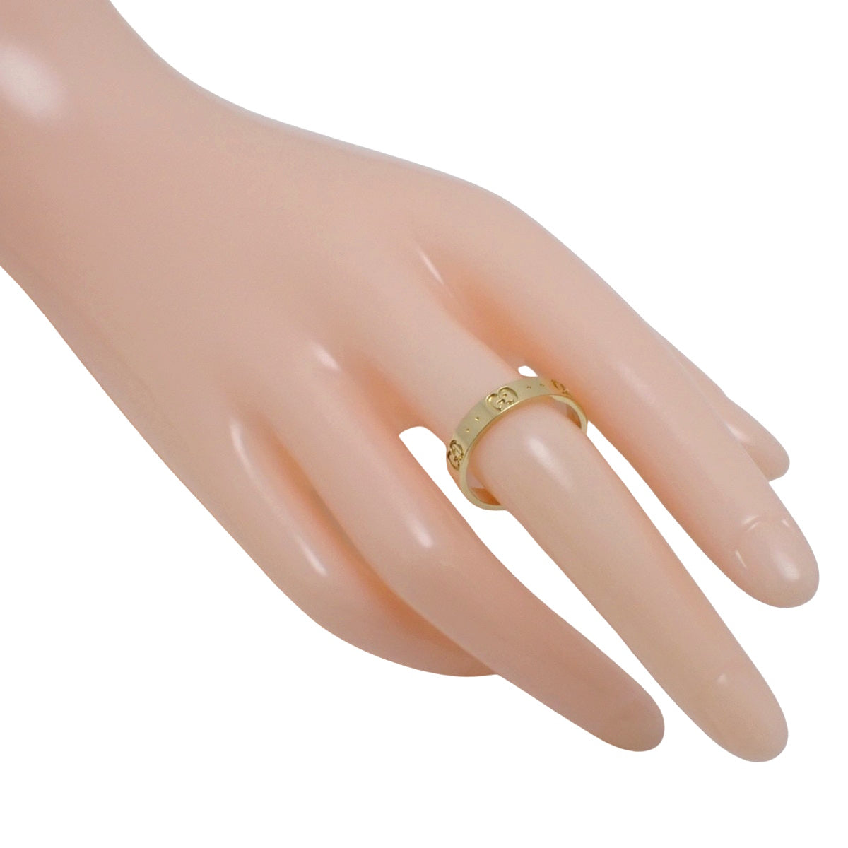 Icon Ring, Yellow Gold K18YG, Size 17, 4.0g