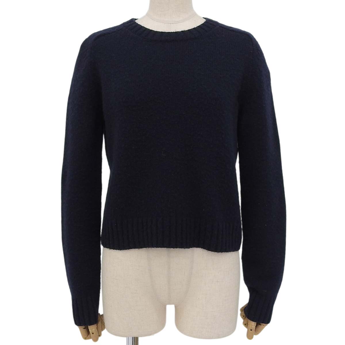 Back logo crew neck knit 34