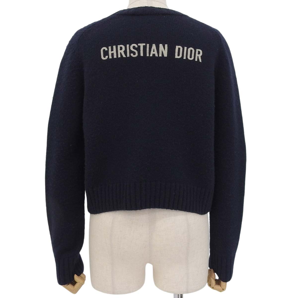 Back logo crew neck knit 34