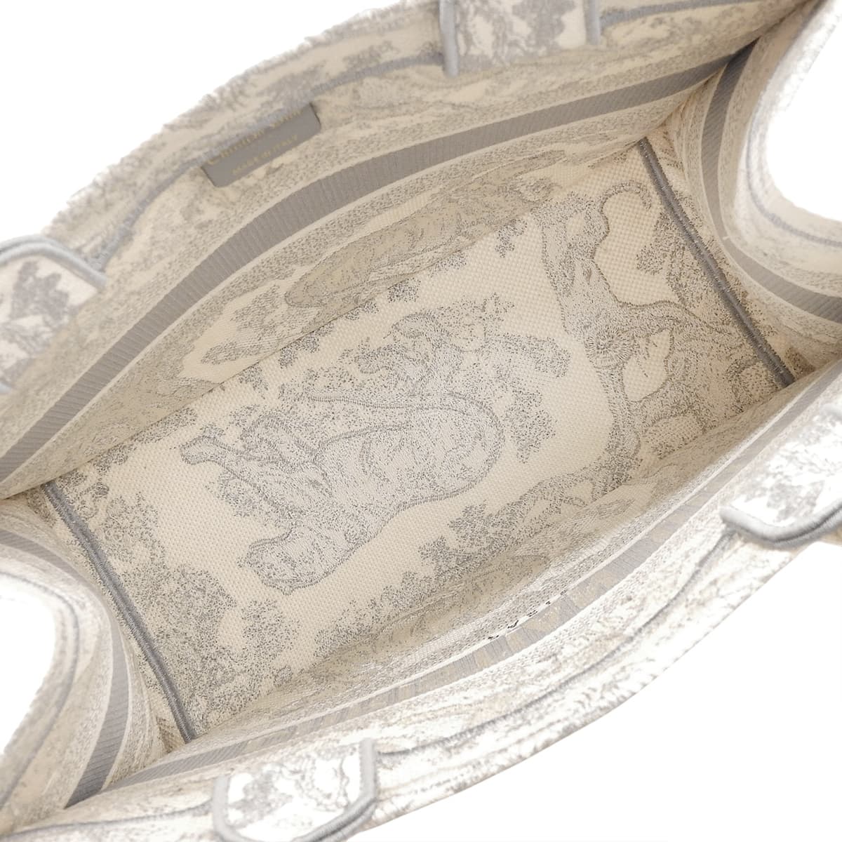 ブックトート ミディアム コットン ライトグレー M1296ZTDT_M20I