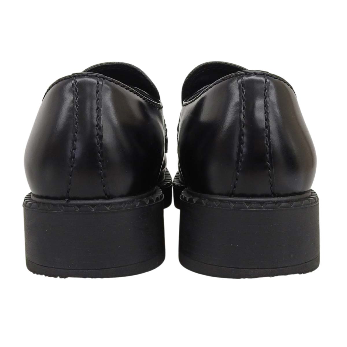 チョコレート ブラッシュドレザー ローファー 5