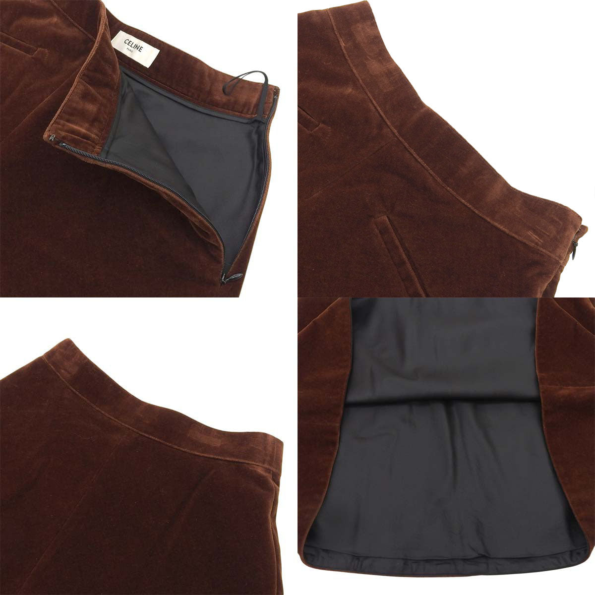 Velour skirt, size 36