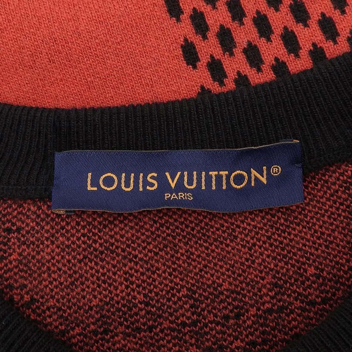 LOUIS VUITTON Damier Crewneck Knit 2024 XL RM242M|Vintage Luxury Brand Specialty Store|Shibuya, Tokyo|alamode