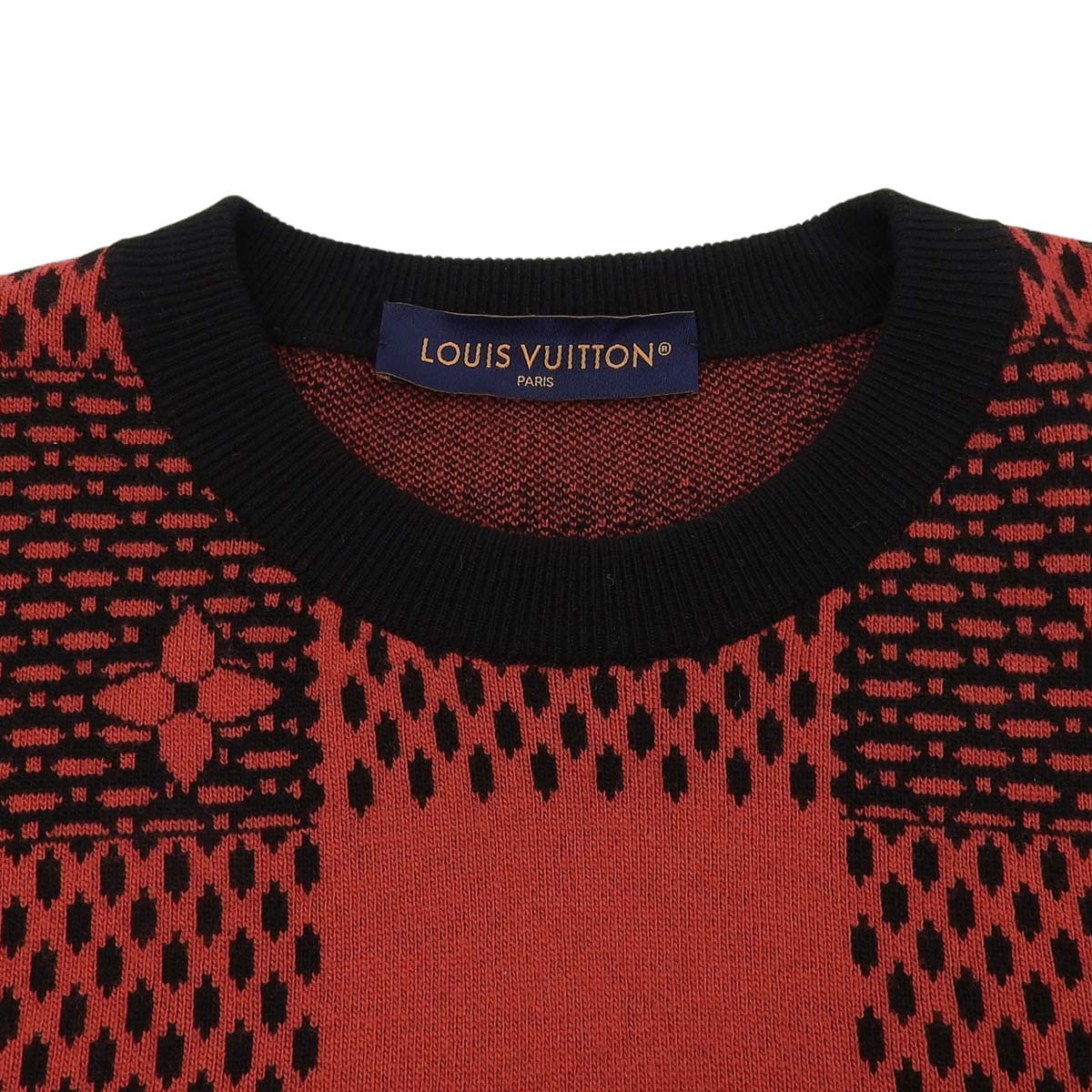 LOUIS VUITTON Damier Crewneck Knit 2024 XL RM242M|Vintage Luxury Brand Specialty Store|Shibuya, Tokyo|alamode