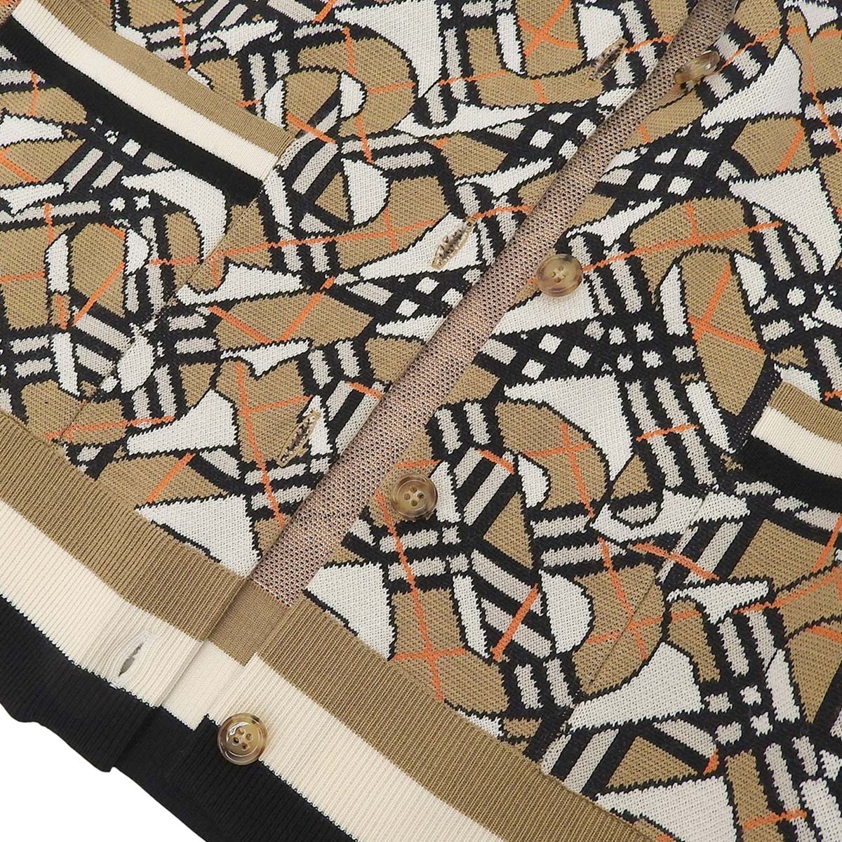 TBモノグラム カーディガン XS