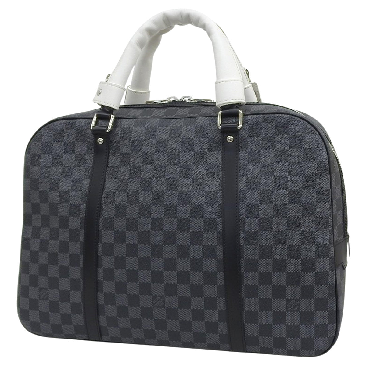 LOUIS VUITTON(ルイ・ヴィトン) ダミエグラフィット ポルトドキュマン ヴォワヤージュ ビジネスバッグ/ブリーフケース 書類カバン ハンドバッグ ダミエグラフィットキャンバス グレー ブラック黒 シルバー金具 N51195 メンズ 40802184553【中古】【アラモード】 ダミエグラフィット ポルトドキュマン ヴォワヤージュ グレー ブラック