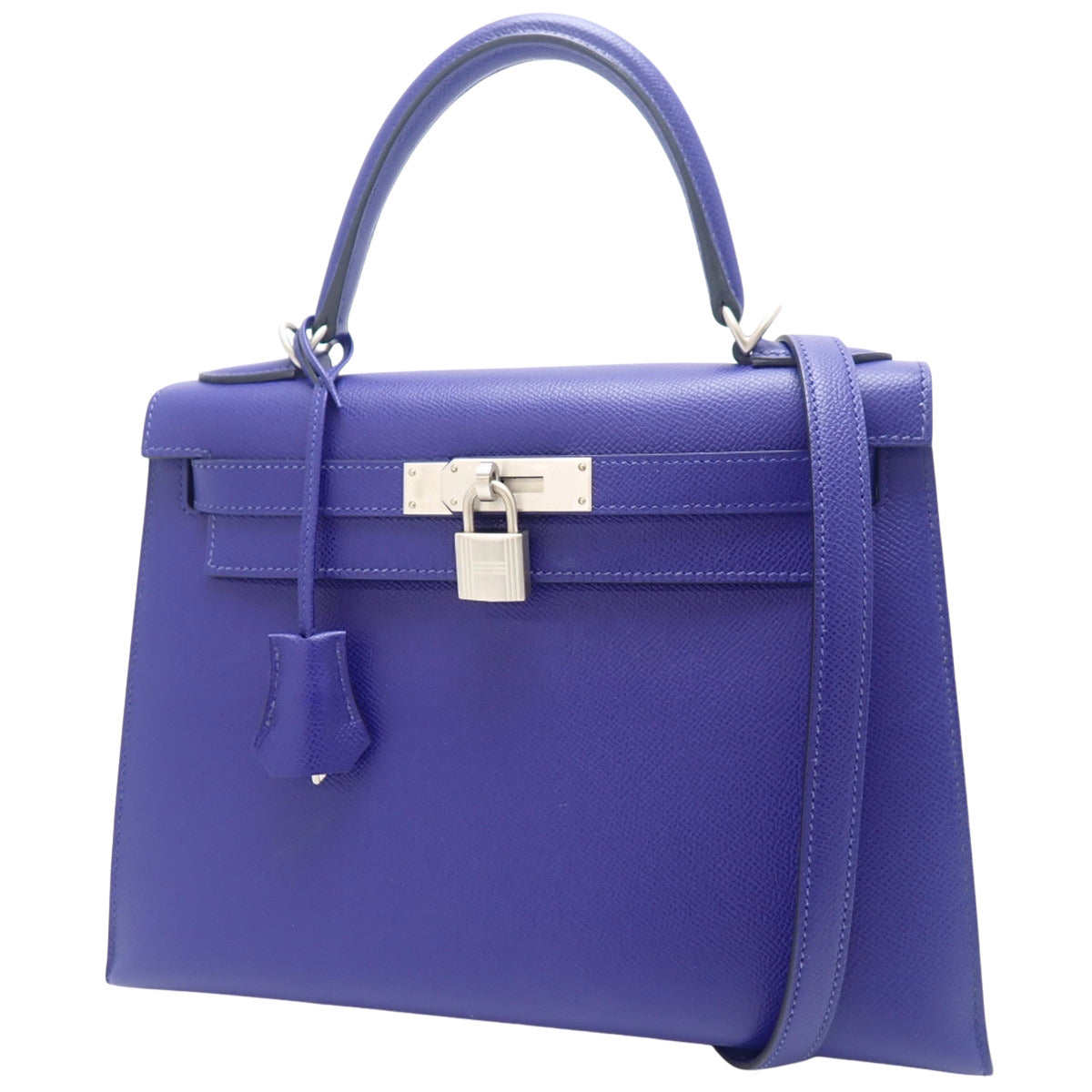 ケリー28 ヴォーエプソン ブルーエレクトリック マットシルバー金具 U刻印