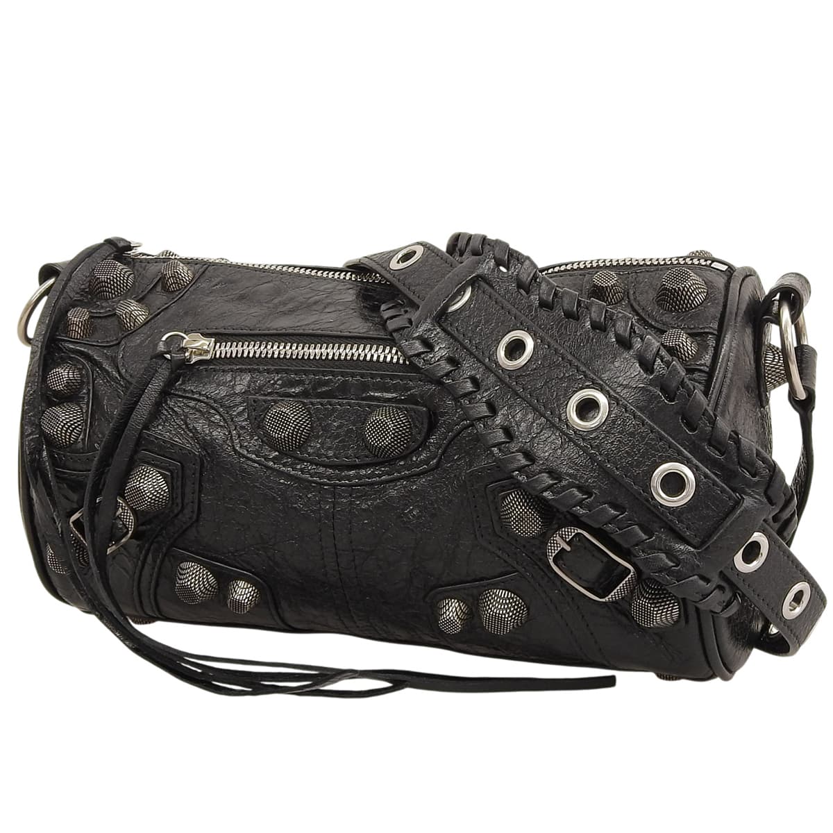 ル・カゴール シリンダー バッグ レザー ブラック 771716