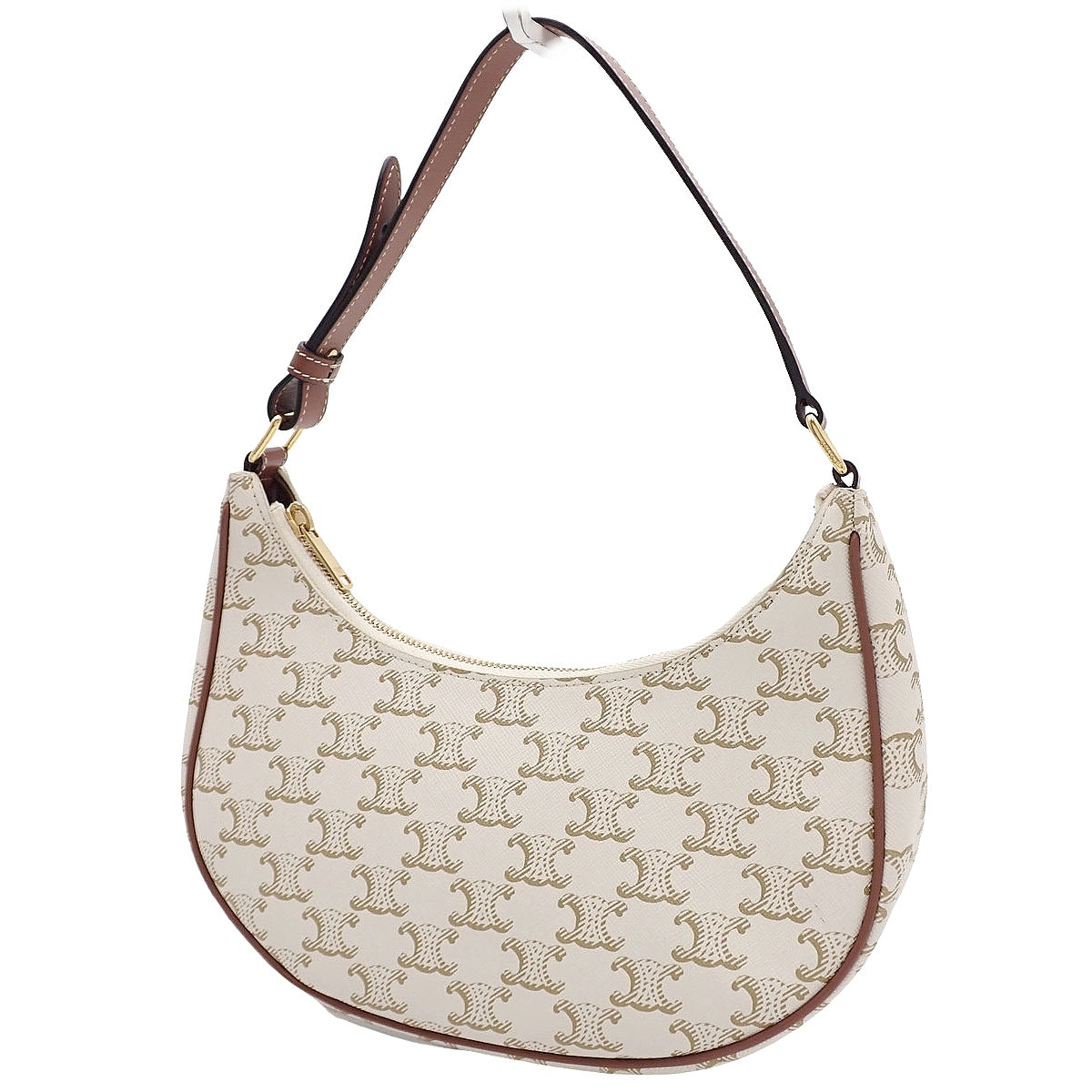 AVA アヴァ バッグ カーフ トリオンフキャンバス ホワイト ブラウン 193952BZJ.01BC