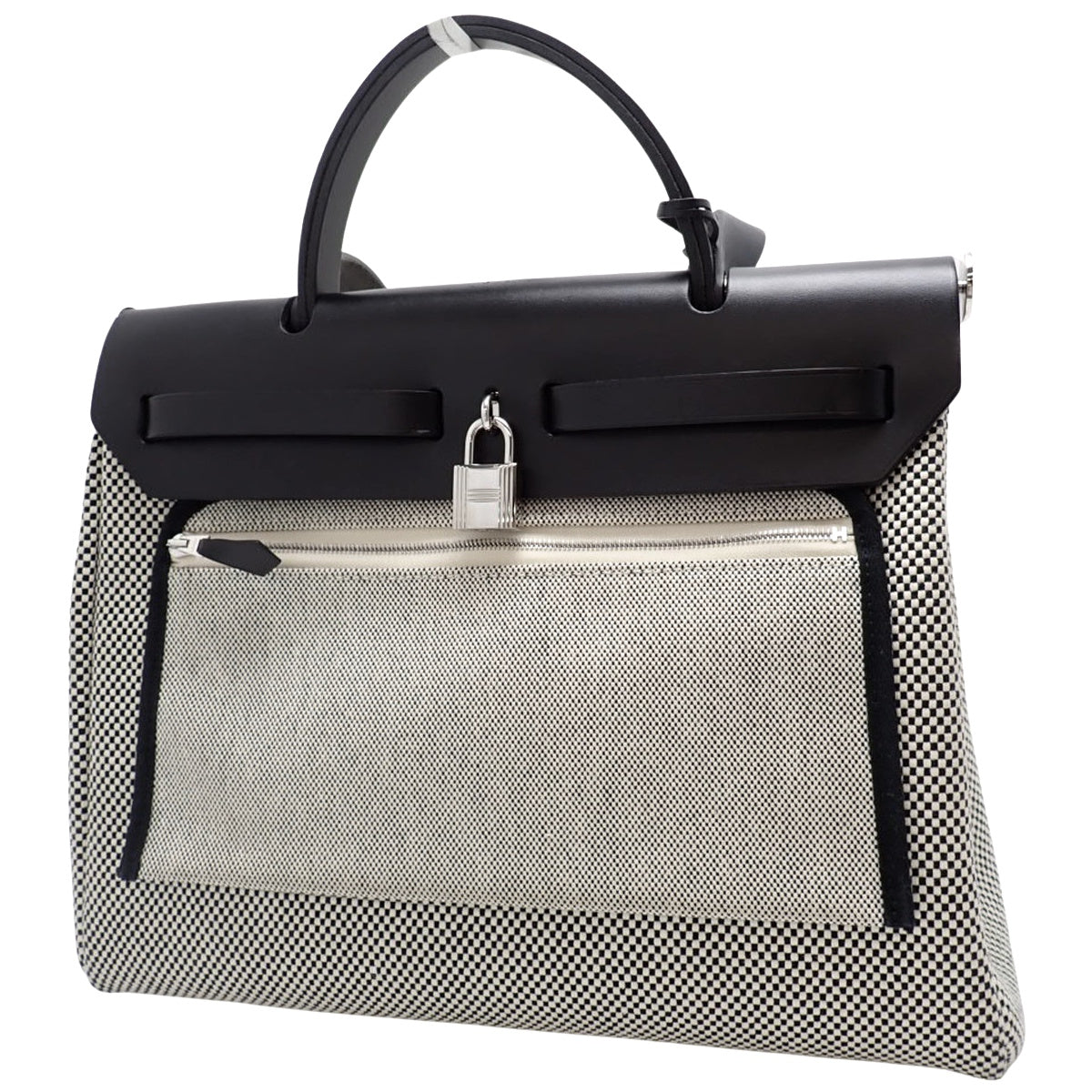 エールバッグジップPM トワルGM ヴァッシュハンター パラジウム金具 ブラック アイボリー D刻印