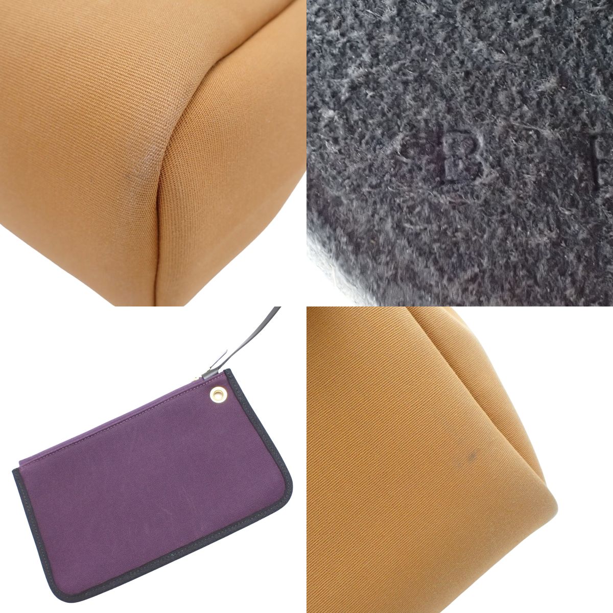 エールバッグジップPM ヴェルソ トワルオフィシエ ヴァッシュハンター セサミ ウルトラバイオレット ゴールド金具 B刻印