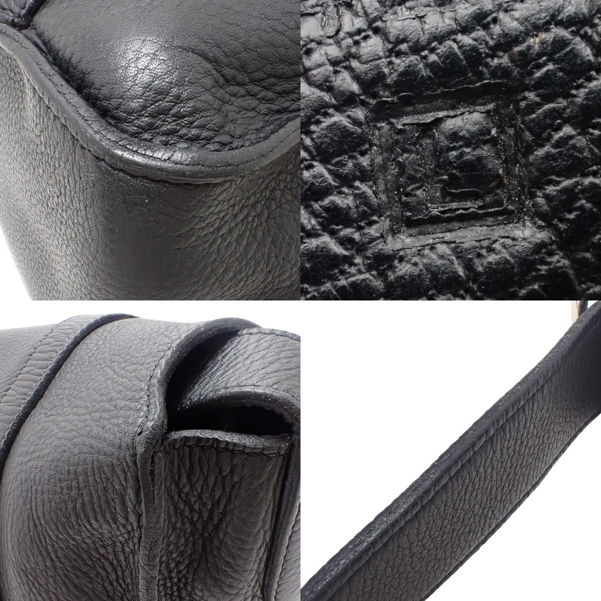Steve Buzas 35 Taurillon Clemence Black Silver Hardware □L Stamp