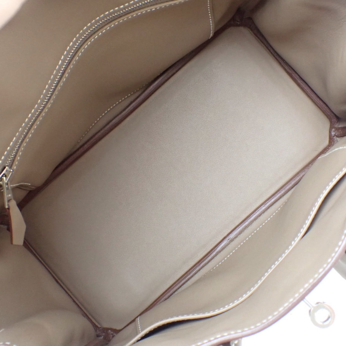 Birkin 25 in Swift Etoupe/Etoupe with silver hardware and an X stamp