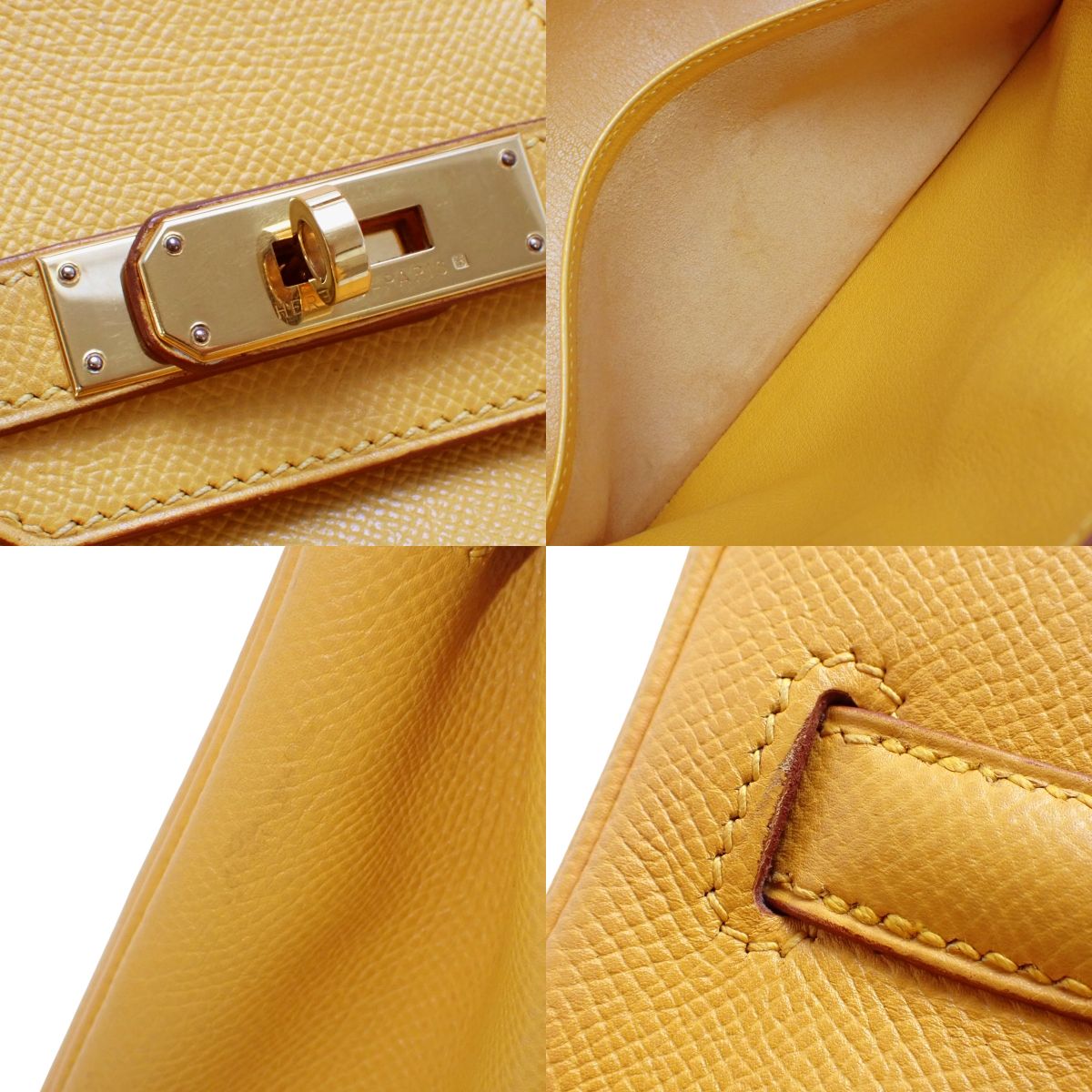 Birkin 30 Couchvel Jaune Gold Hardware C Stamp