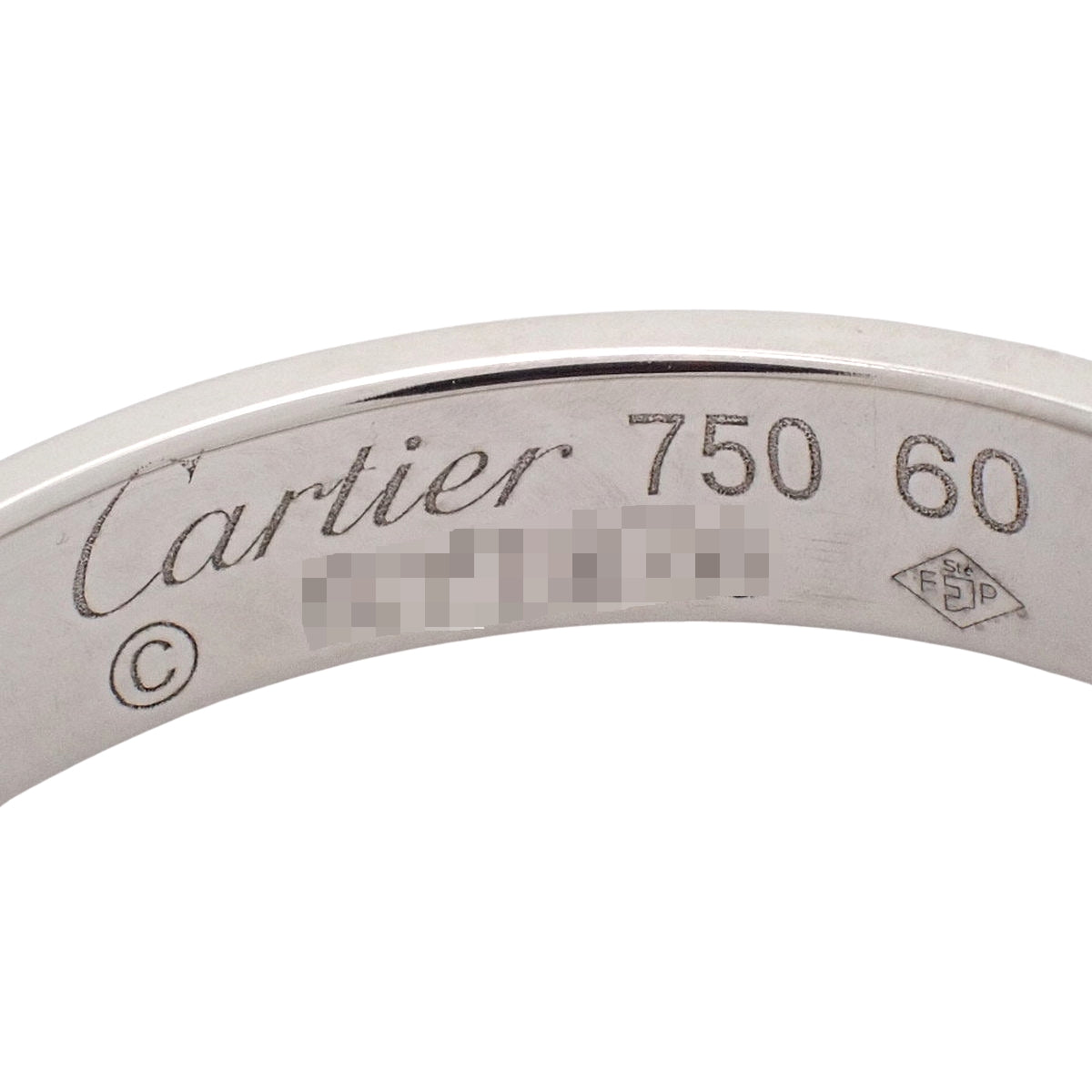 ハッピーバースデーリング ホワイトゴールド K18WG 60 5.2g