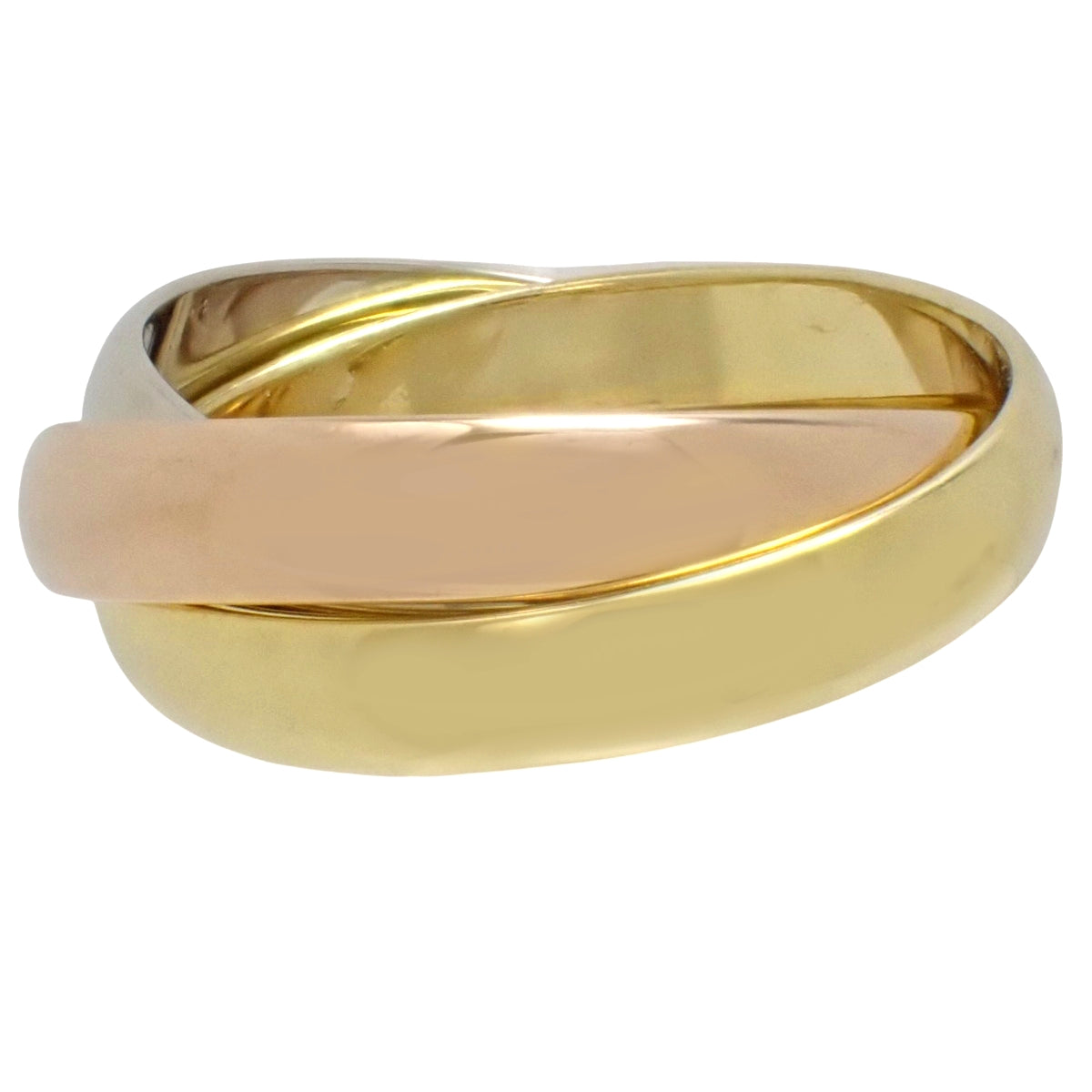 les must de Cartier トリニティ リング K18YG PG WG 51 7.5g