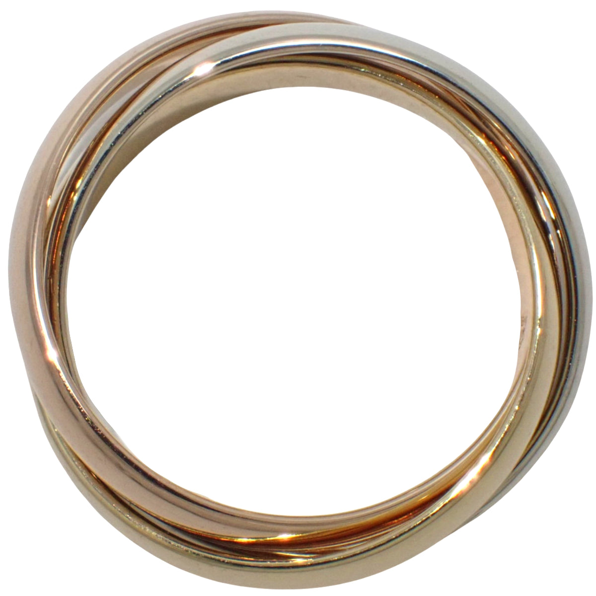 les must de Cartier トリニティ リング K18YG PG WG 51 7.5g