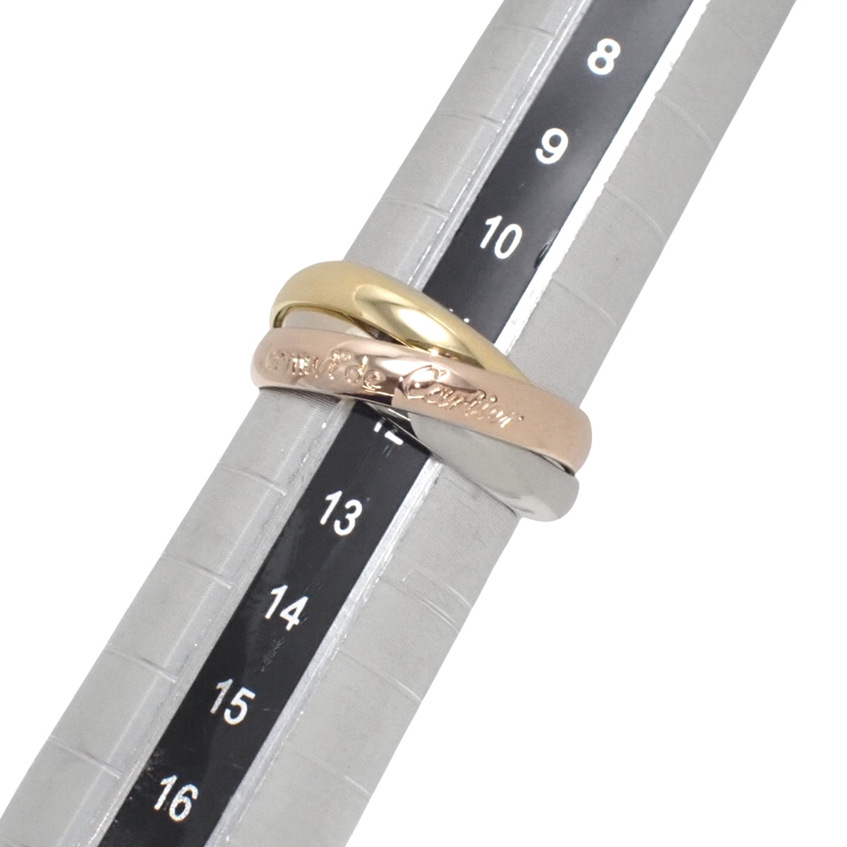 les must de Cartier トリニティ リング K18YG PG WG 51 7.5g