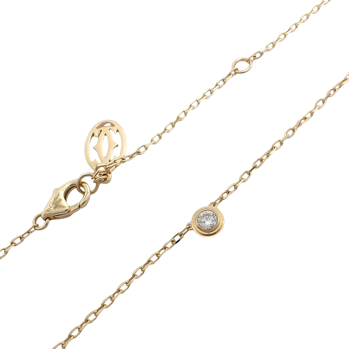 Amour Necklace Small Yellow Gold K18YG 2.6g