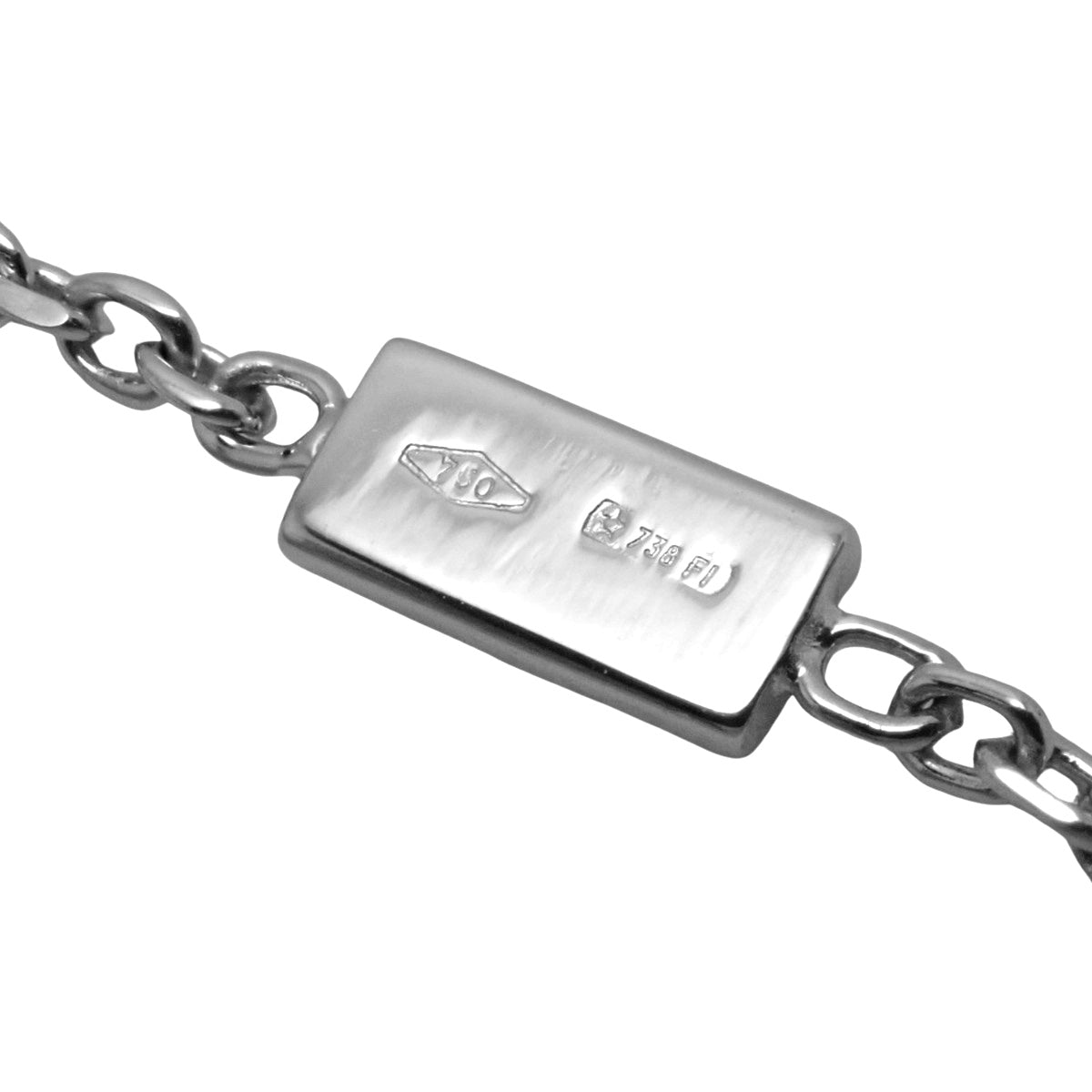 Separate Cross Pendant White Gold K18WG 9.1g