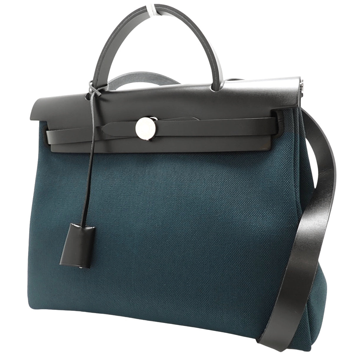 エールバッグジップPM トワルミリタリー ヴァッシュハンター パラジウム金具 ネイビー ブラック K刻印