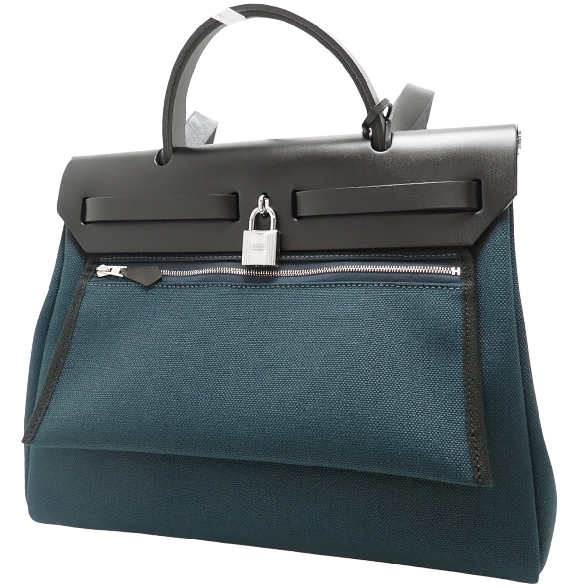 エールバッグジップPM トワルミリタリー ヴァッシュハンター パラジウム金具 ネイビー ブラック K刻印