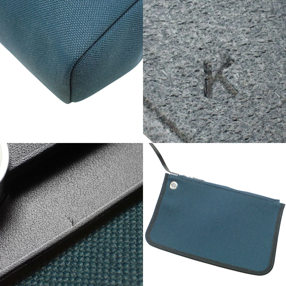 エールバッグジップPM トワルミリタリー ヴァッシュハンター パラジウム金具 ネイビー ブラック K刻印