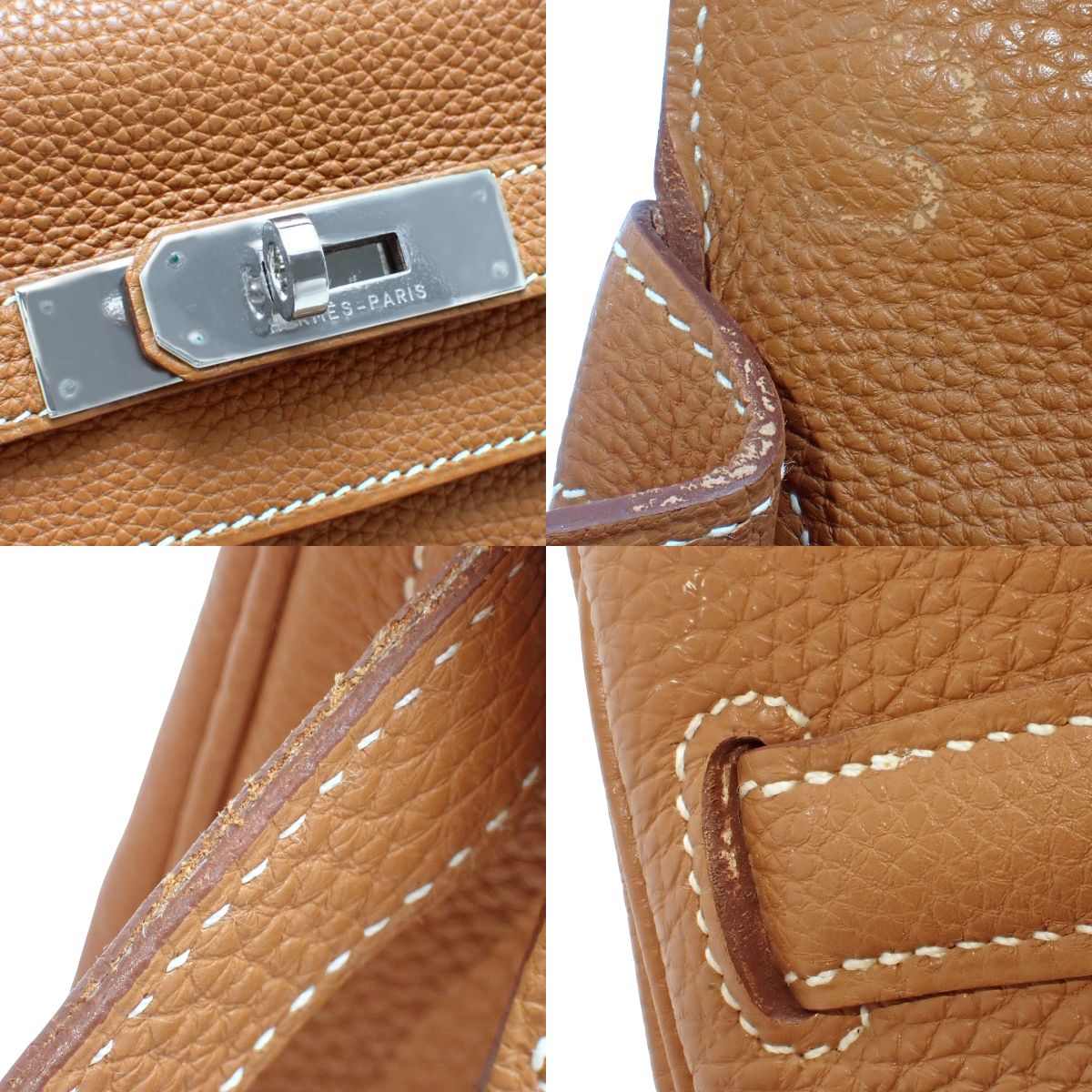 Kelly 35 (Retourne) Togo Palladium Hardware Gold Silver Hardware □K stamp