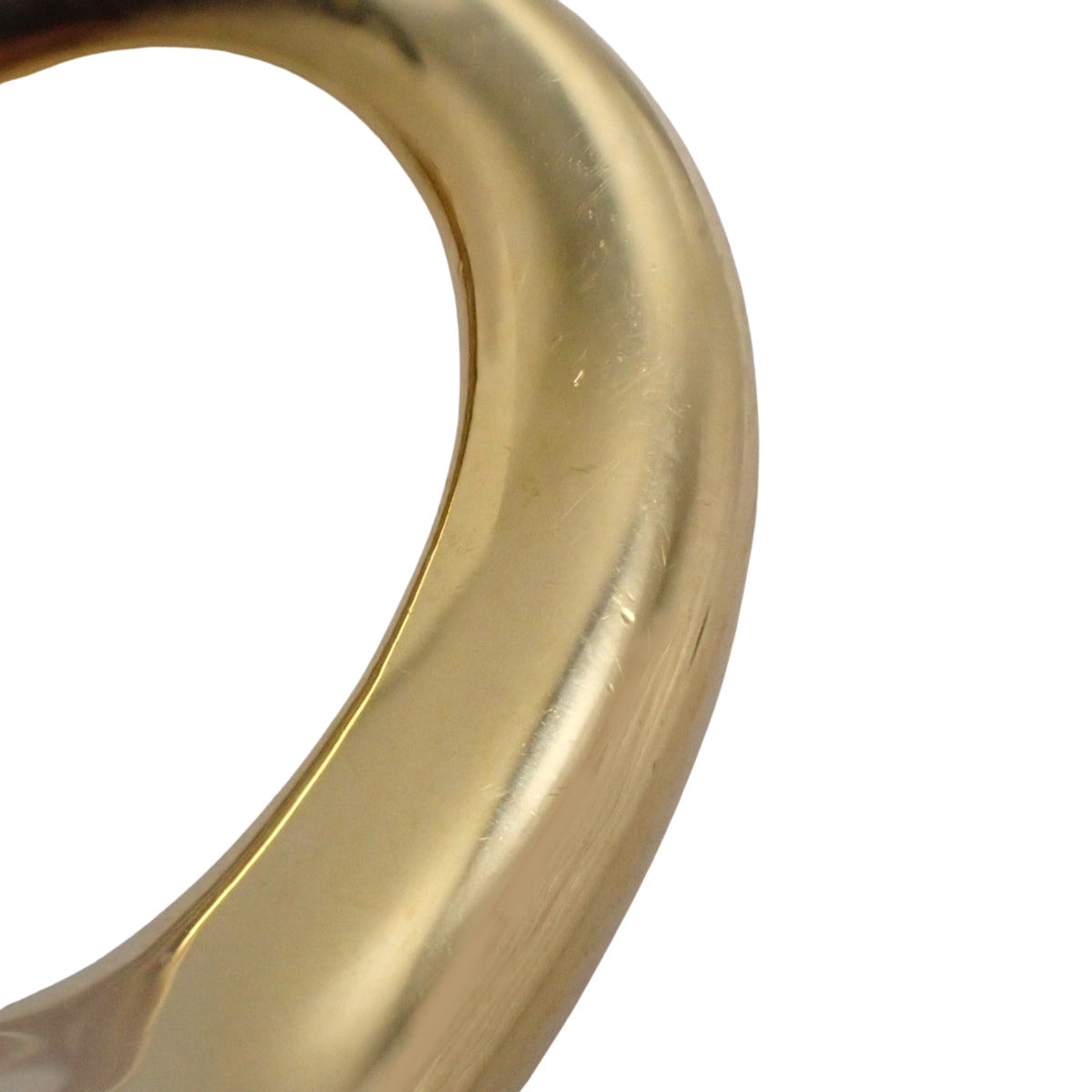 オープン ハート ペンダント イエローゴールド K18YG 6.9g