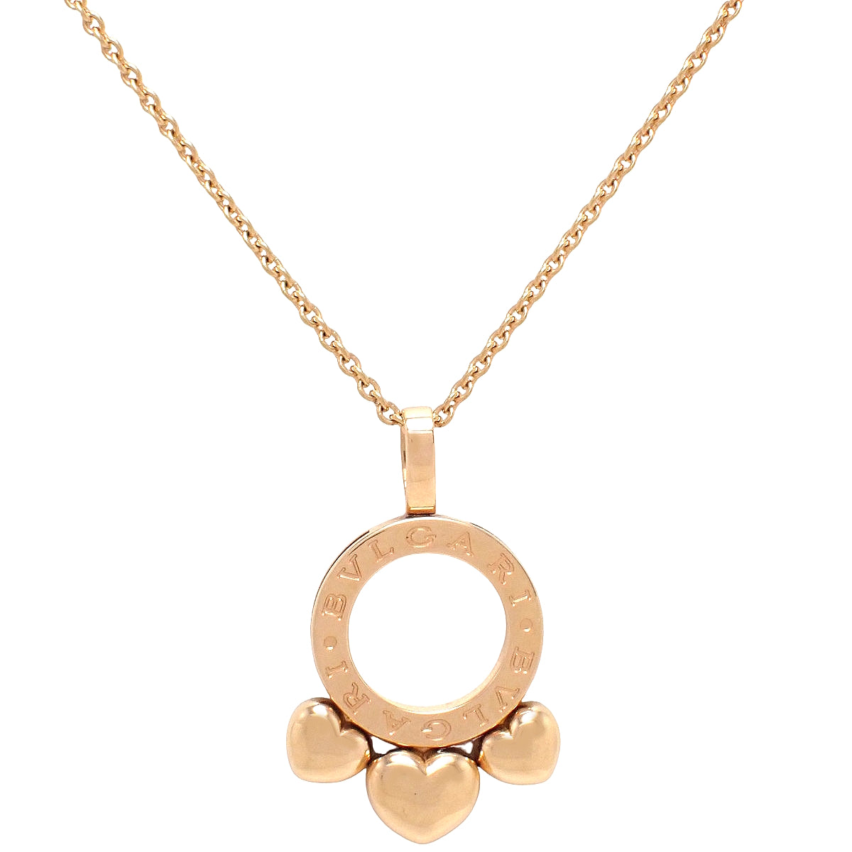 Allegra Heart Necklace K18PG 14.3g
