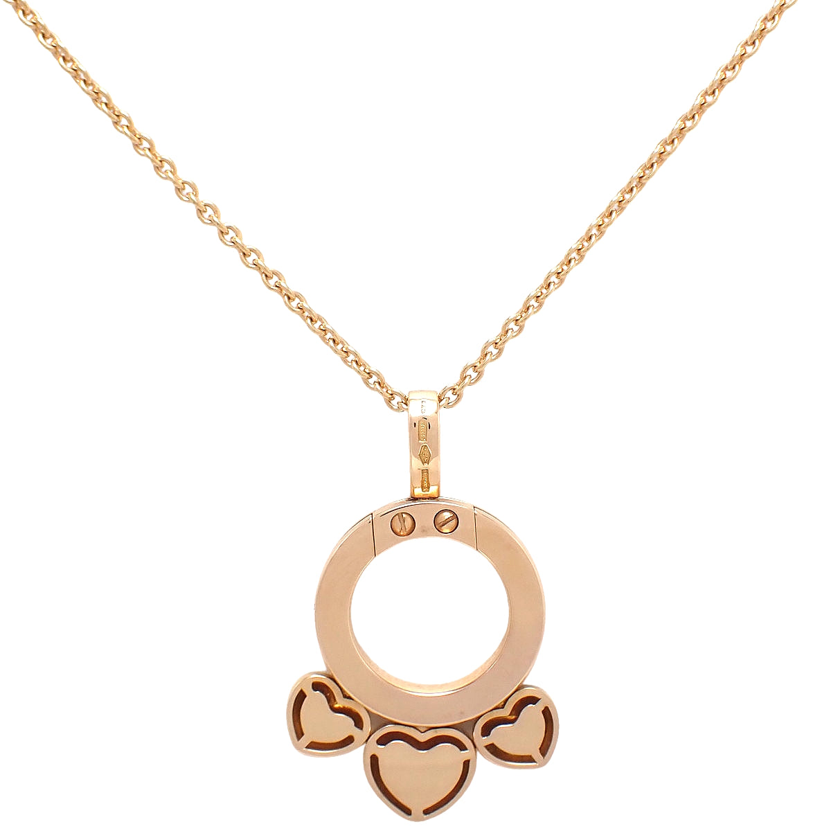 Allegra Heart Necklace K18PG 14.3g