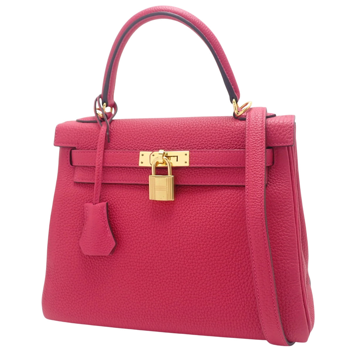 Kelly 25 (Sellier) Togo Framboise Gold Hardware Z Stamp