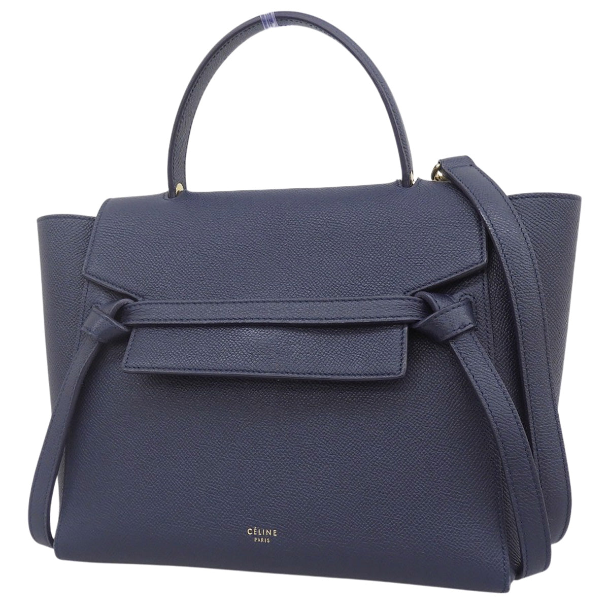 ベルトバッグ マイクロ グレインカーフレザー ネイビー 180153ZVA 旧ロゴ