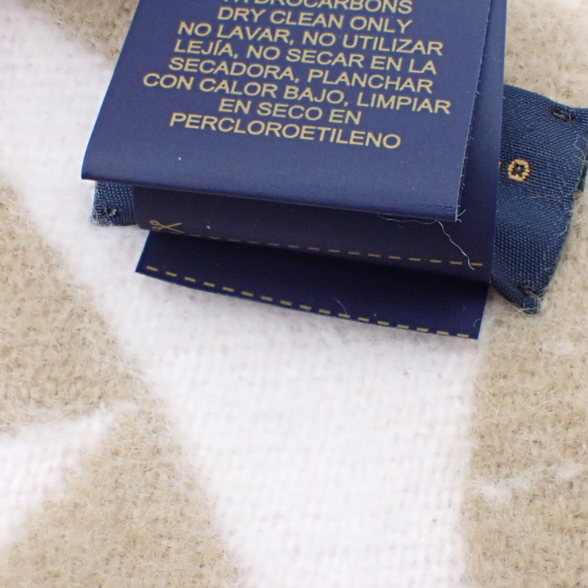 マフラー・LV メダリオン フライト・モード ウール ベージュ ローズ M79213