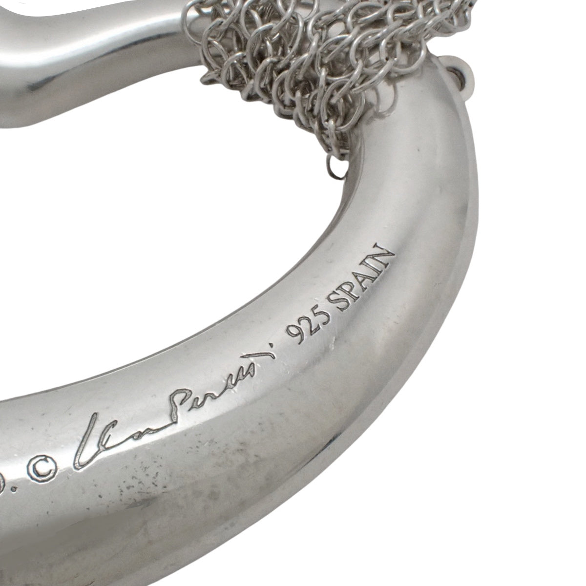 Open Heart Pendant Silver SV925