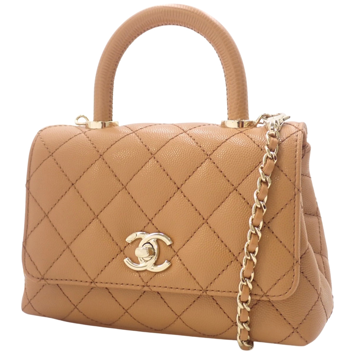 マトラッセ ココハンドル19 XXS キャビアスキン ブラウン AS2215