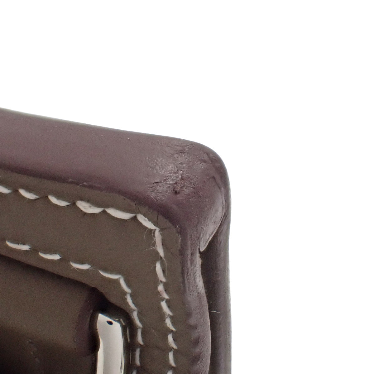 【未使用】ジプシエール28 K刻印 トリヨンクレマンス パラジウム金具 エトゥープ/エトープ