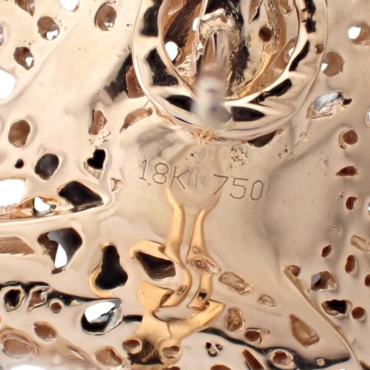 ブラックパール ダイヤモンド ピアス /D2.50 ピンクゴールド K18PG 23.5g