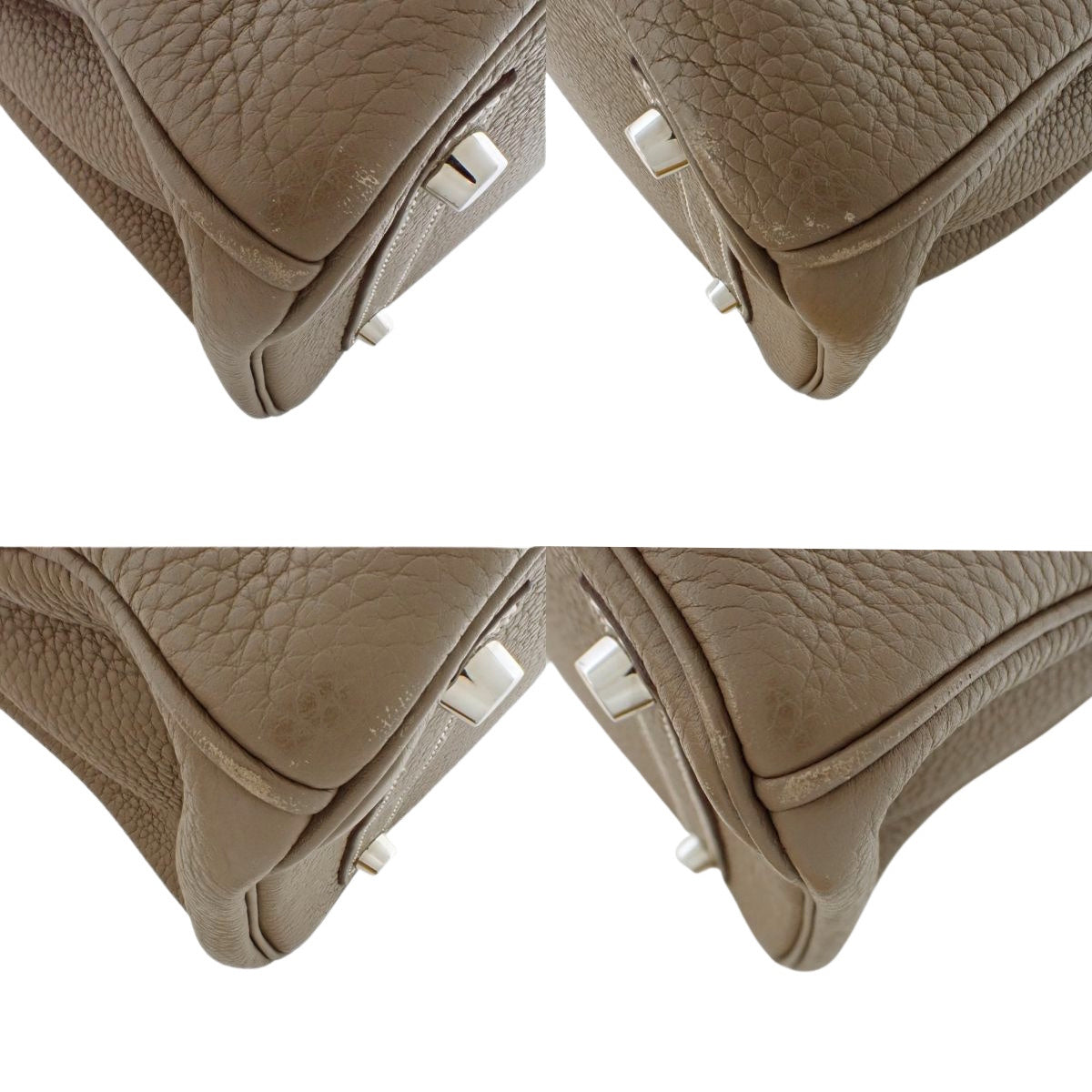 バーキン30 トゴ パラジウム金具 エトープ/エトゥープ シルバー金具 □N刻印