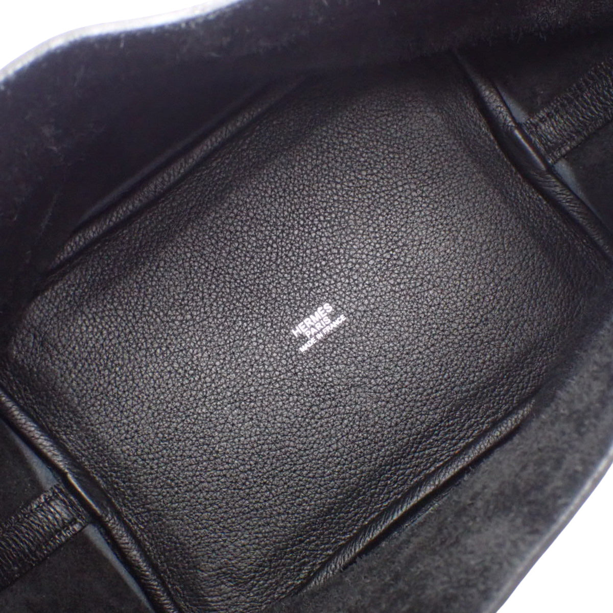 Picotin PM Taurillon Clemence leather, palladium hardware, black, □I stamp