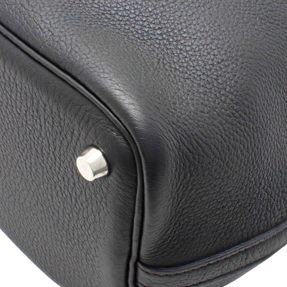 Picotin PM Taurillon Clemence leather, palladium hardware, black, □I stamp