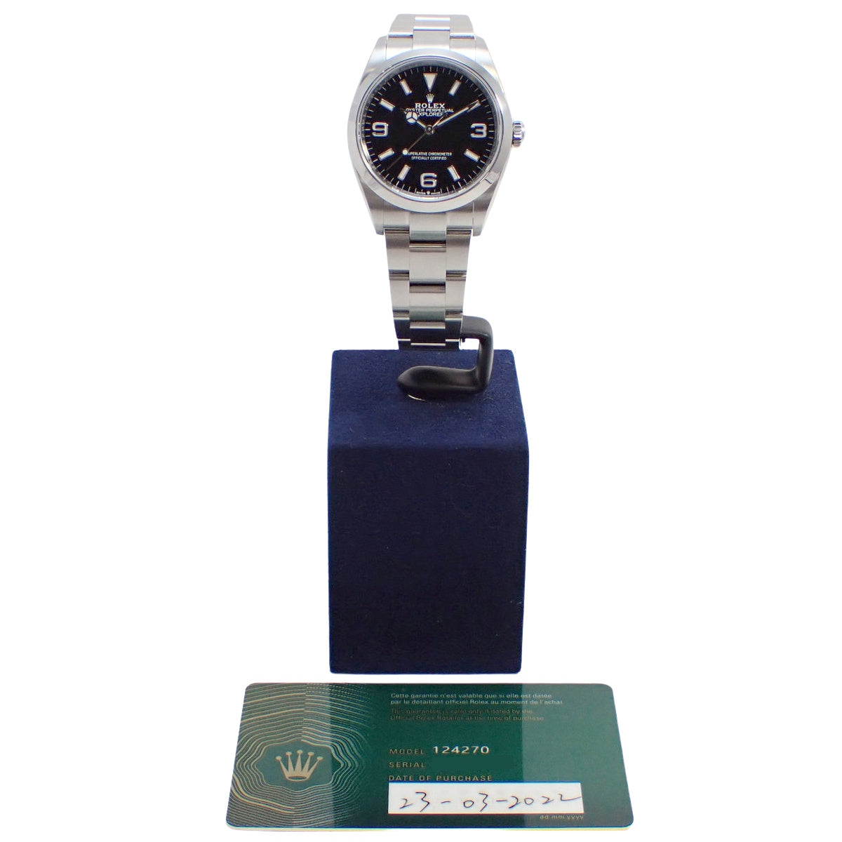Explorer I 124270 SS Random Black Automatic Men's