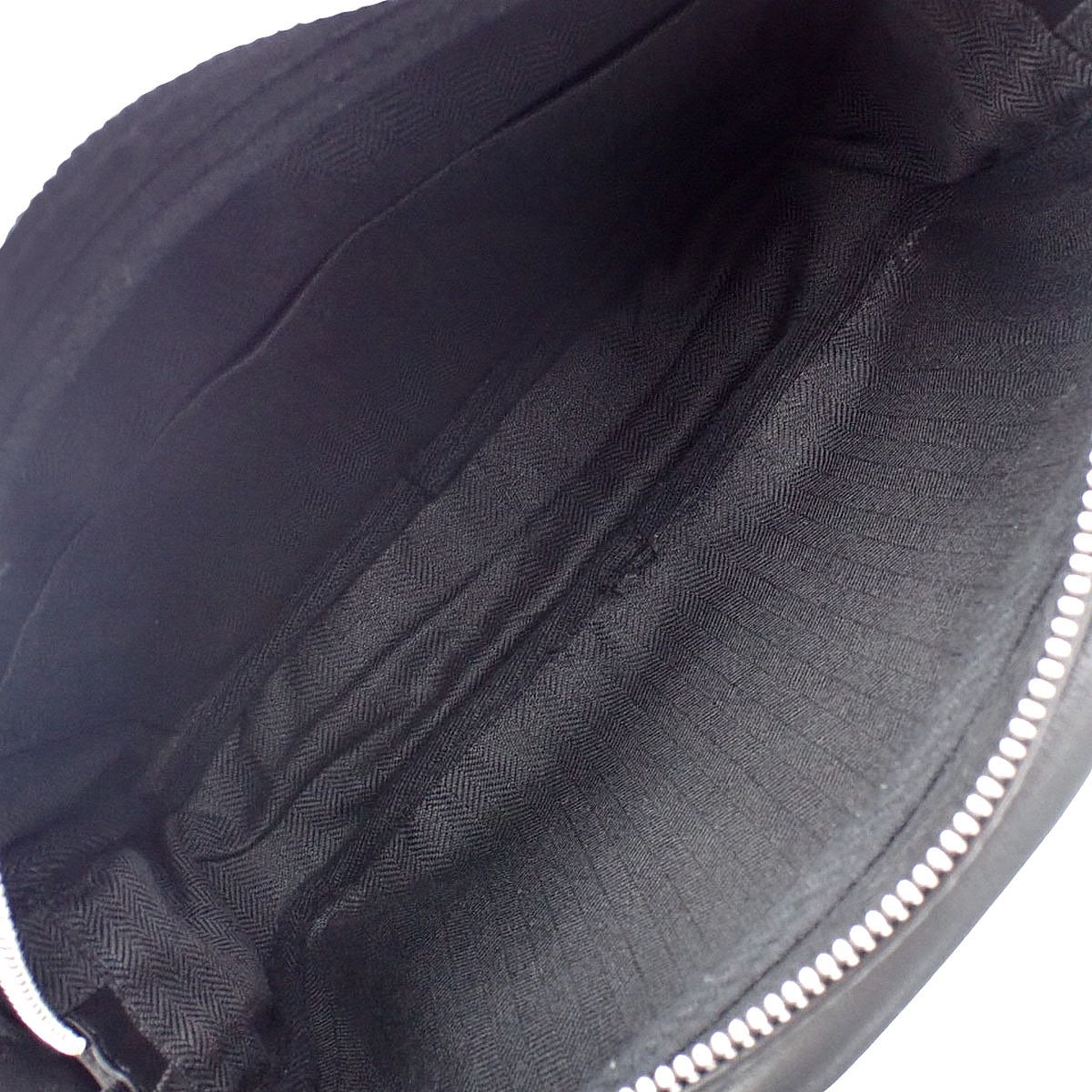 Military Messenger Bag XS in Supple Smooth Calfskin and Jacquard, Black