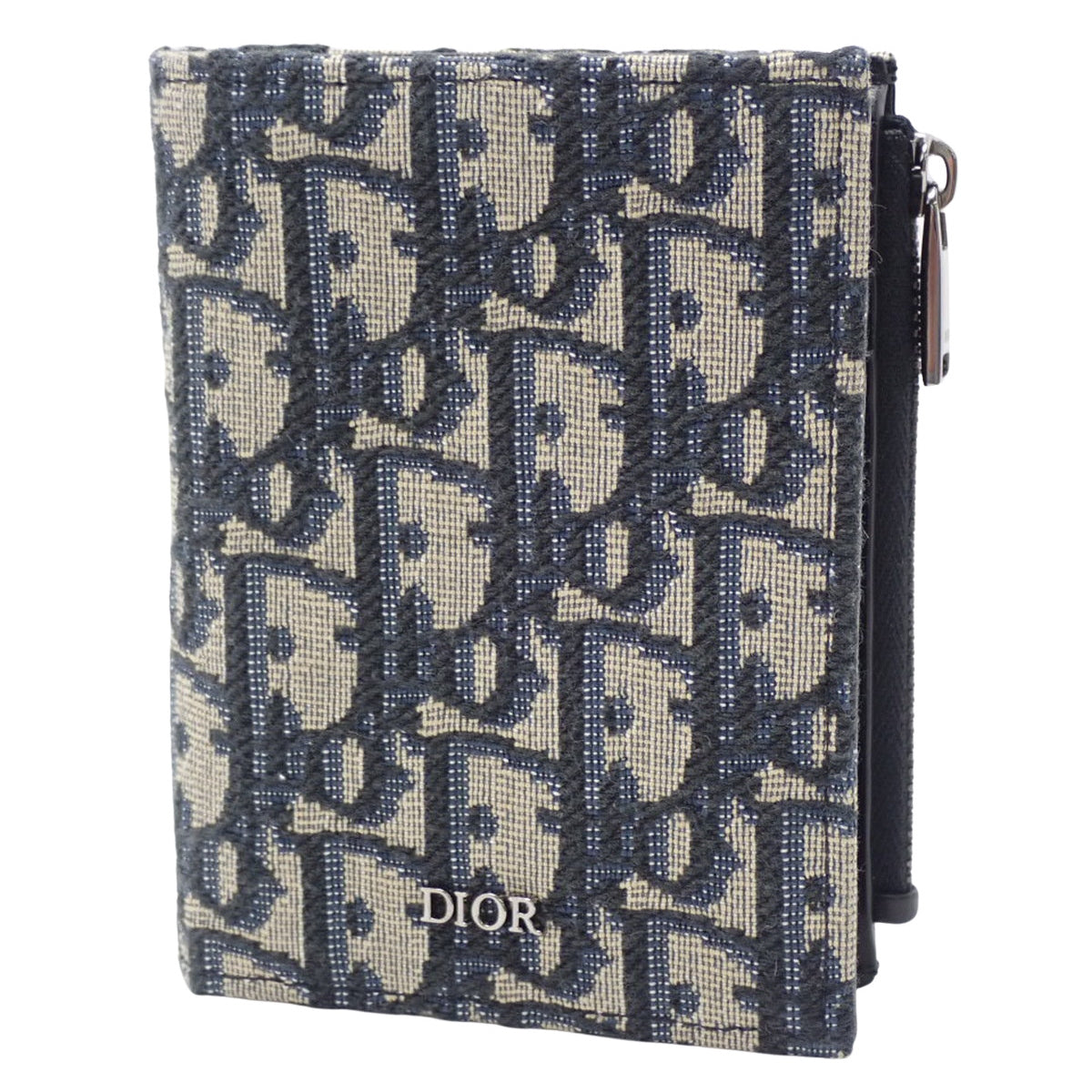 バーティカル コンパクト カードホルダー カーフ ディオール オブリーク ジャカード ブラック ネイビー ベージュ 2ESBC319YSE_H05E