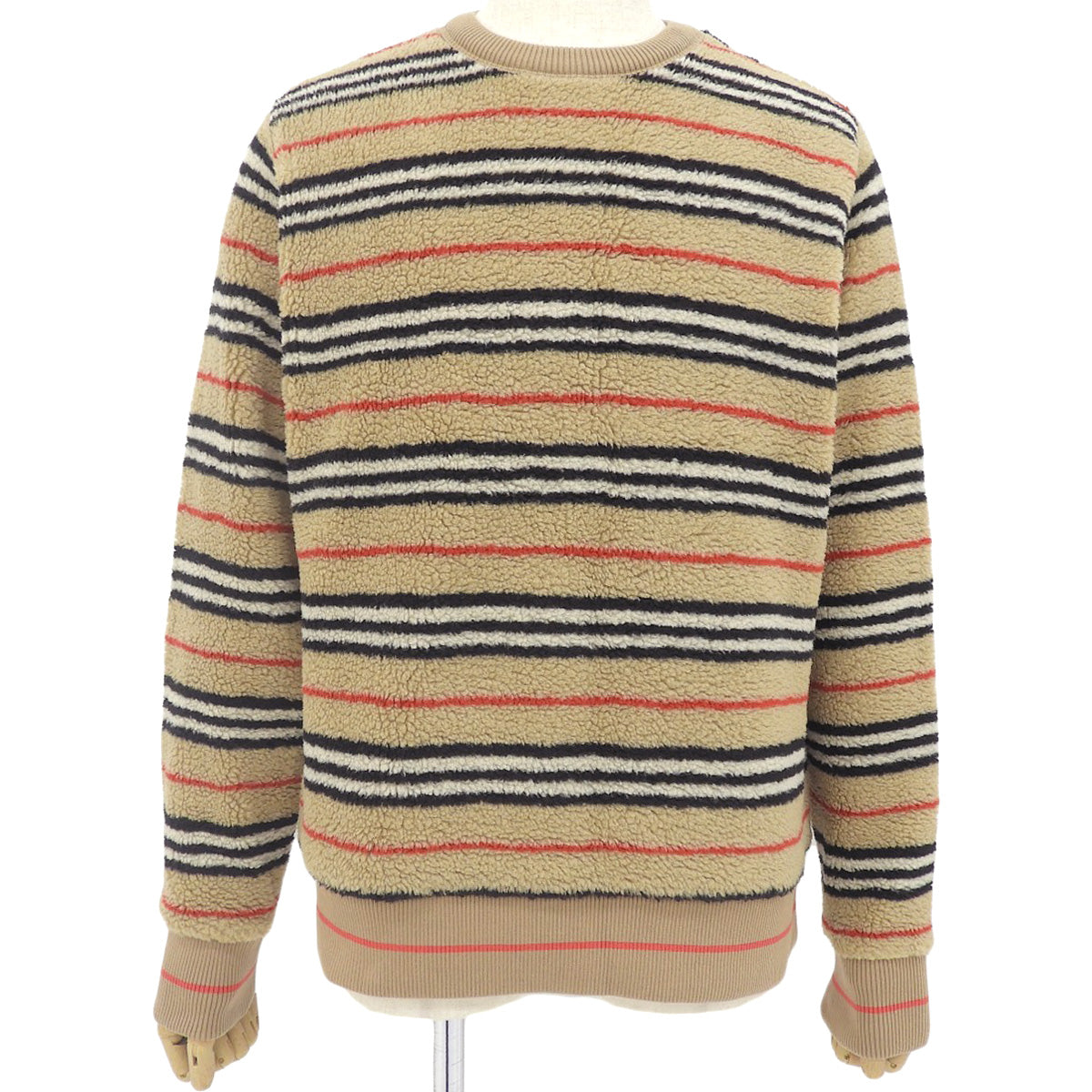アイコン ストライプ フリース スウェット S