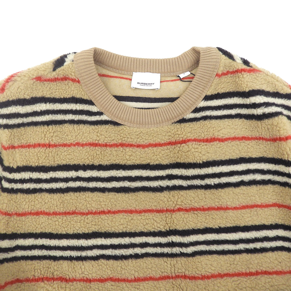 Icon Stripe Fleece Sweatshirt S