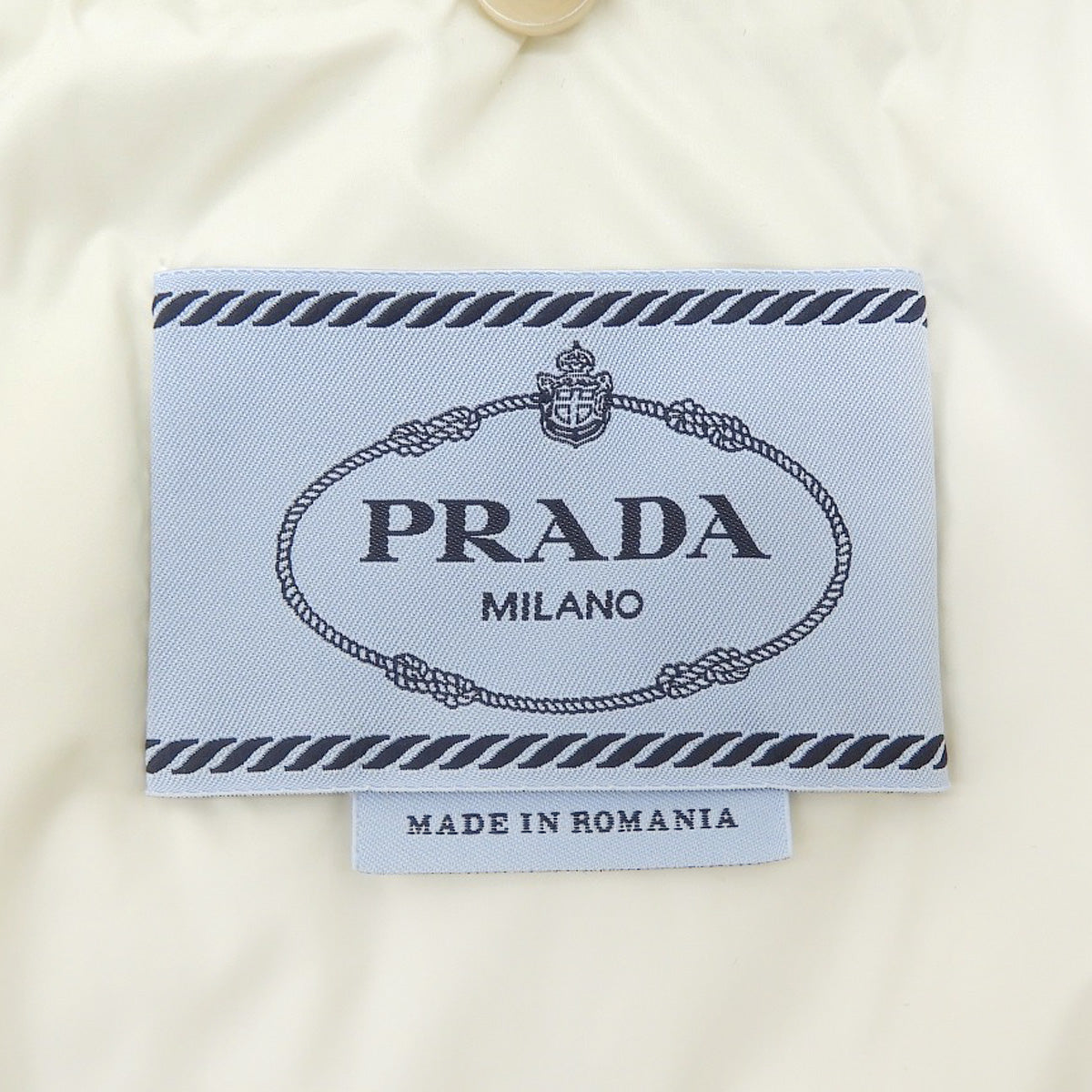 Triangle Logo Fur-Trim Down Jacket 2021 Size 42