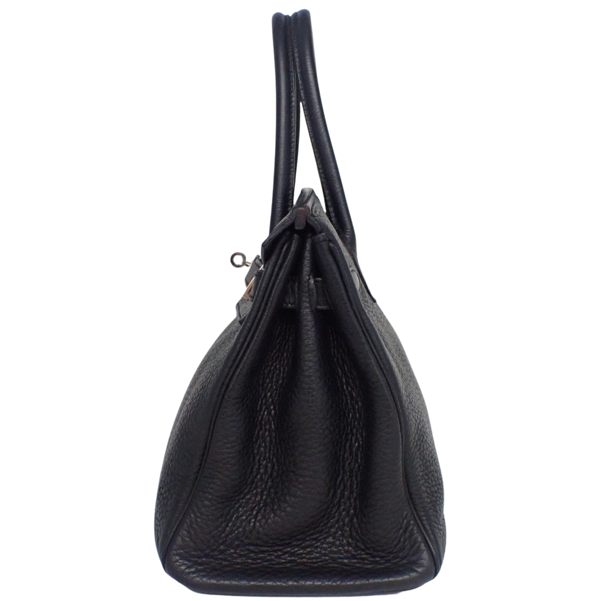 Birkin 30,Taurillon Clemence 皮革,黑色,银色五金,□N 印记