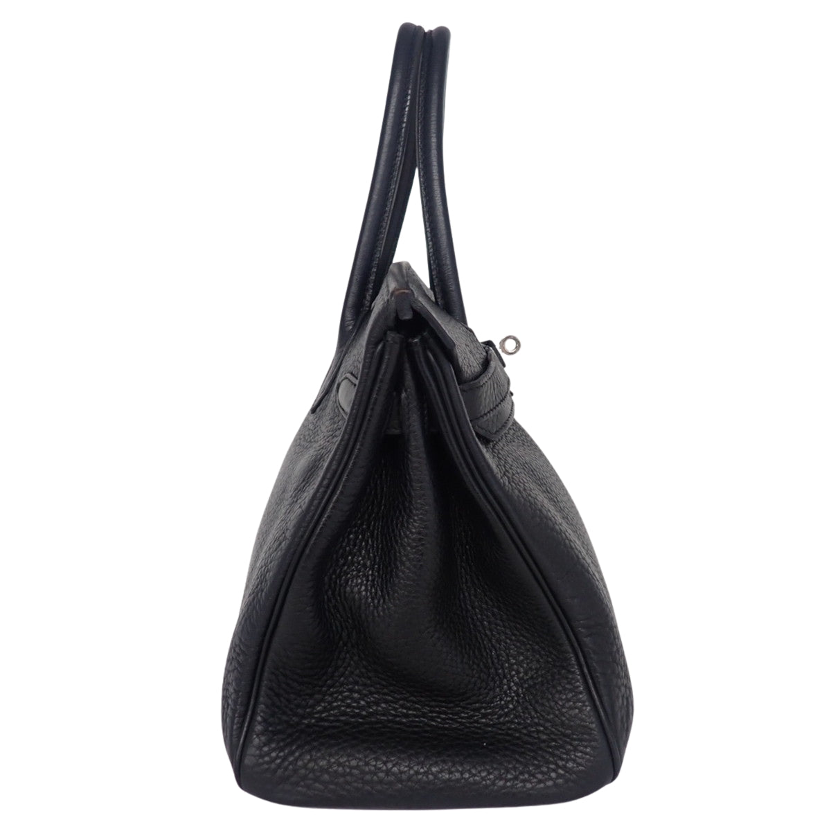 Birkin 30,Taurillon Clemence 皮革,黑色,银色五金,□N 印记