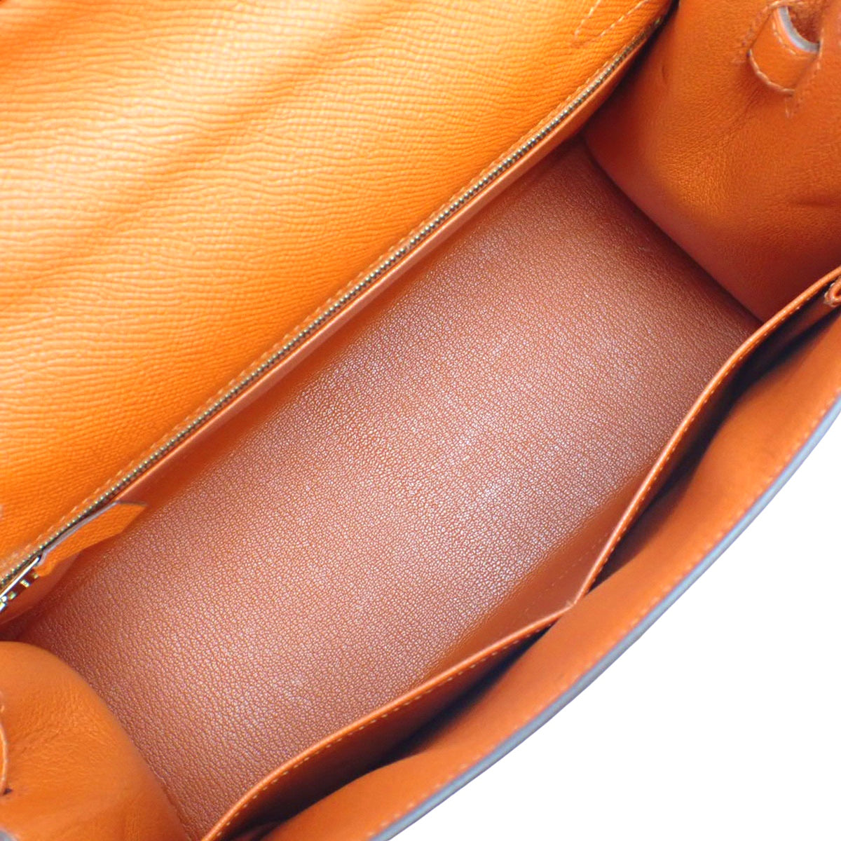 Kelly 28(外缝) Epsom牛皮 橙色 金扣 X刻印